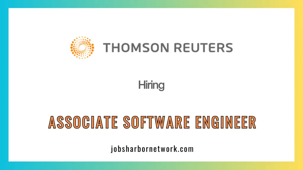Thomson Reuters Career Opportunity Job Opening